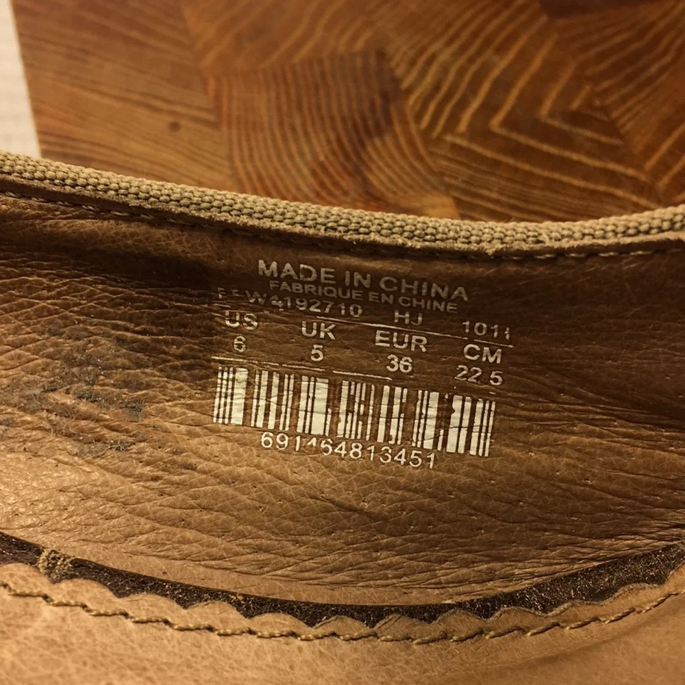 NWOT Fossil metallic leather peep toe 2.5”wedge